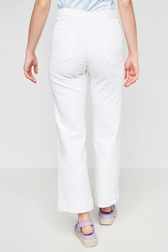 White Solid Straight Bottom, White, image 3